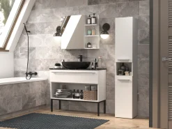 Stående badeværelsesskab Nolmaru 106 (Hvid)