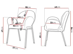 Stol Comfivo Hilaritas XVIII (Grå)