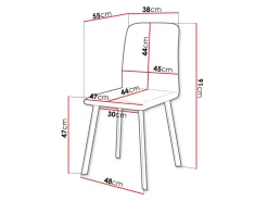Stol Edmond 115 (Amor Velvet 4302)