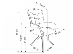 Stol Houston 1833 (Appelsin)