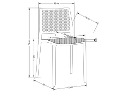 Stol Houston 1648 (Appelsin)