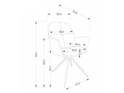 Stol Houston 2072 (Brun)
