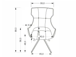 Stol Houston 2055 (Grå)