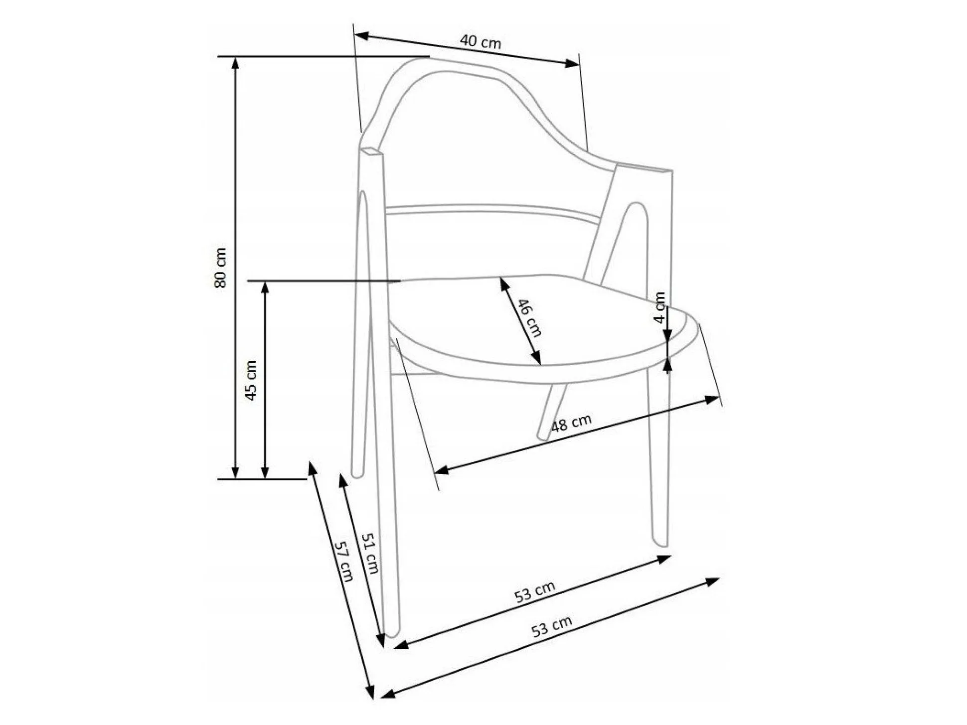 Stol Houston 1434 (Grå)