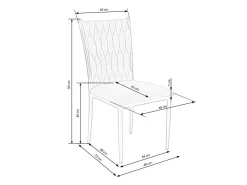 Stol Houston 1139 (Grå + Gylden)