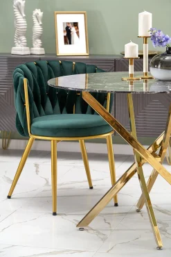 Stol Houston 1506 (Grøn + Gylden)