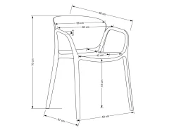 Stol Houston 1736 (Gul)