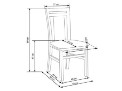 Stol Houston 550 (Honning eg + Beige)