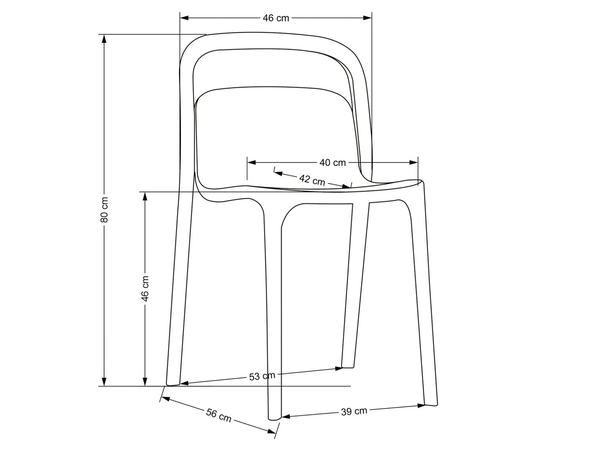 Stol Houston 1735 (Hvid)