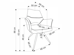Stol Houston 1675 (Khaki)