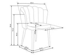 Stol Houston 975 (Lyserød + Sort)