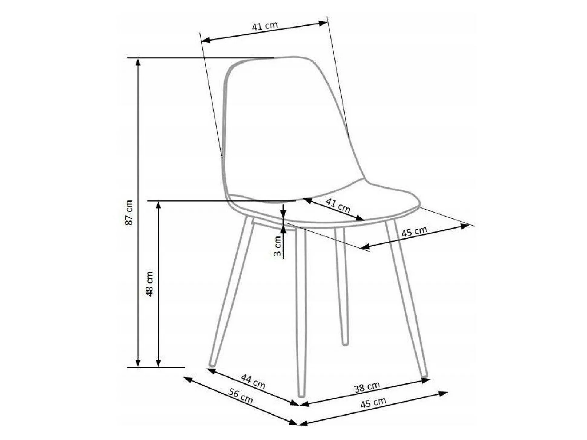 Stol Houston 983 (Mørkeblå)