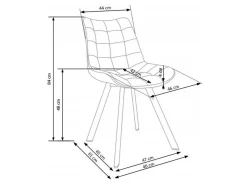 Stol Houston 739 (Mørkegrå + Sort)