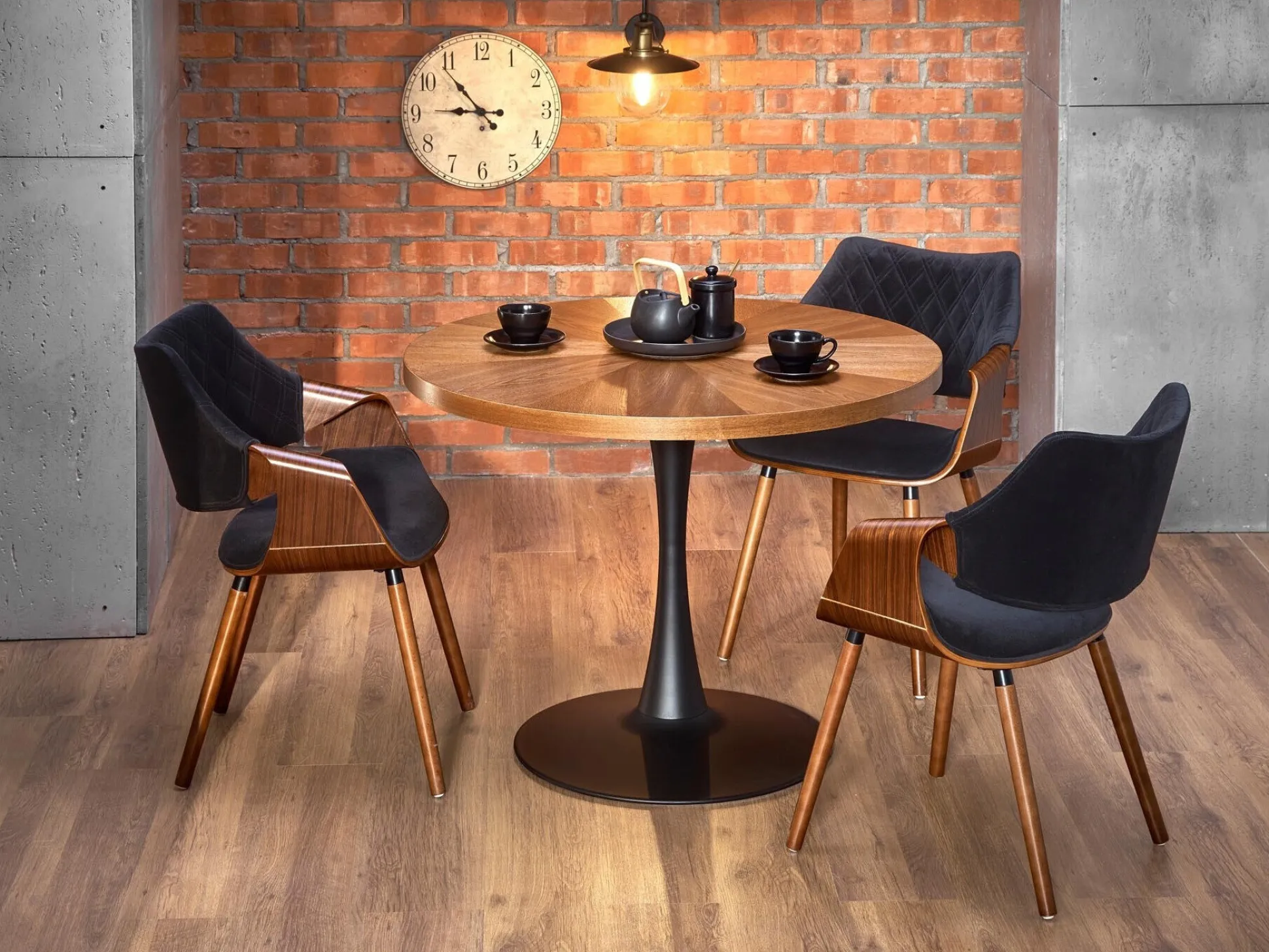 Stol Houston 720 (Nød + Sort)