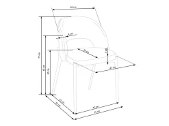 Stol Houston Virtus (Beige + Sort)