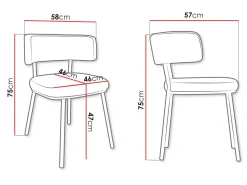 Stol Jackson 114 (Sort + Magic Velvet 2225)