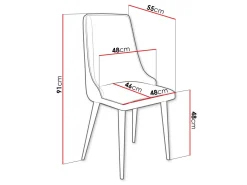 Stol Jackson 106 (Sort + Magic Velvet 2209)