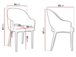 Stol Jackson 116 (Sort + Magic Velvet 2258)