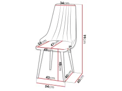Stol Racine 113 (Magic Velvet 2217)