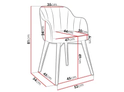 Stol Racine 105 (Sort + Baloo 2072)