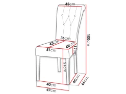 Stol Racine 106 (Sort + Magic Velvet 2258)