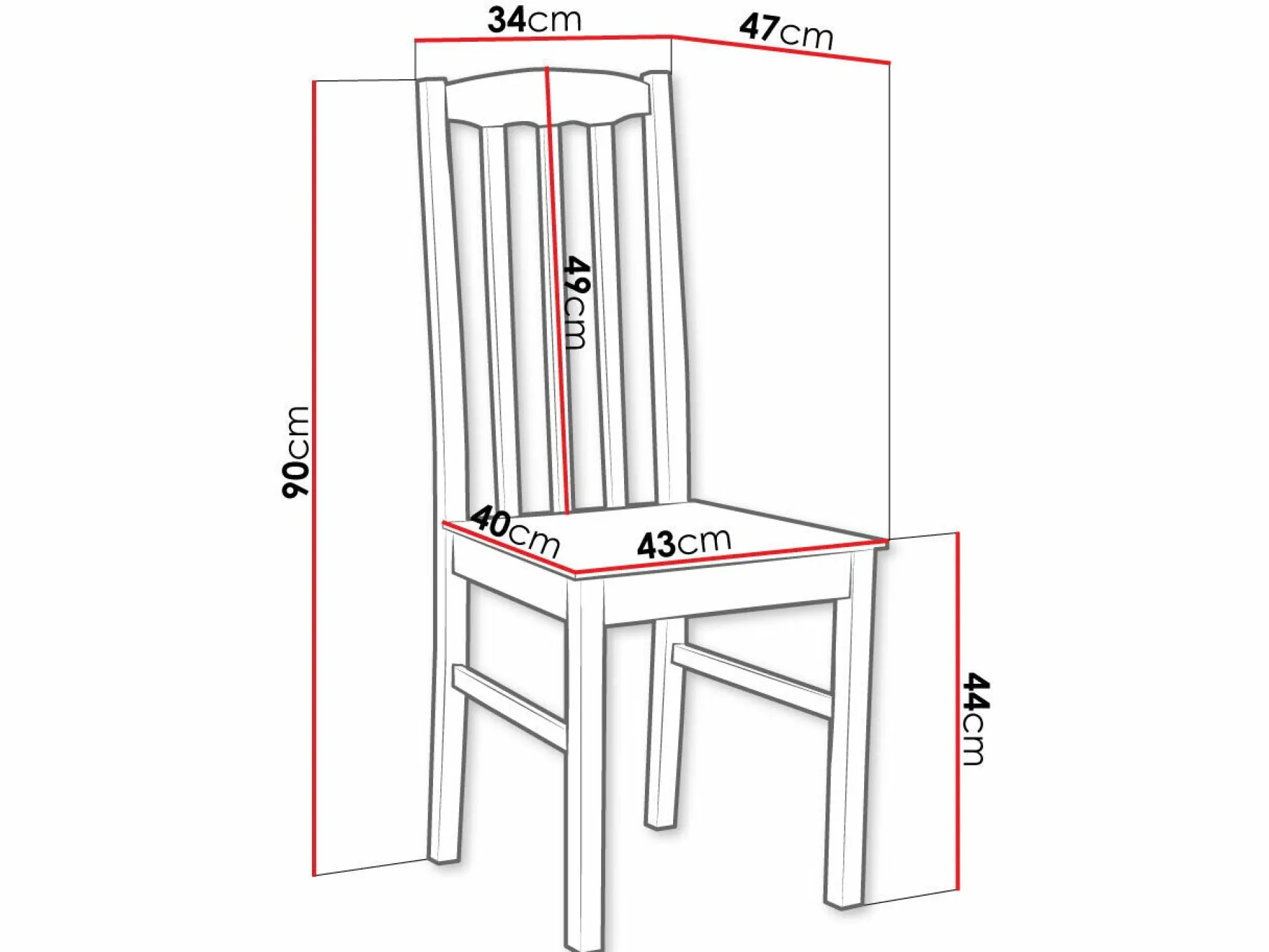 Stol Victorville 367 (Hvid)