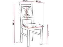 Stol Victorville 173 (Sort)