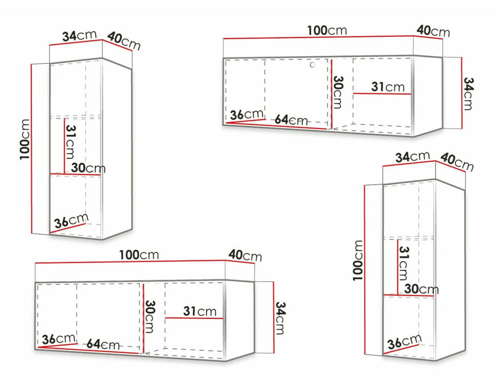 Stuemøbelsæt Anulio I (Hvid)