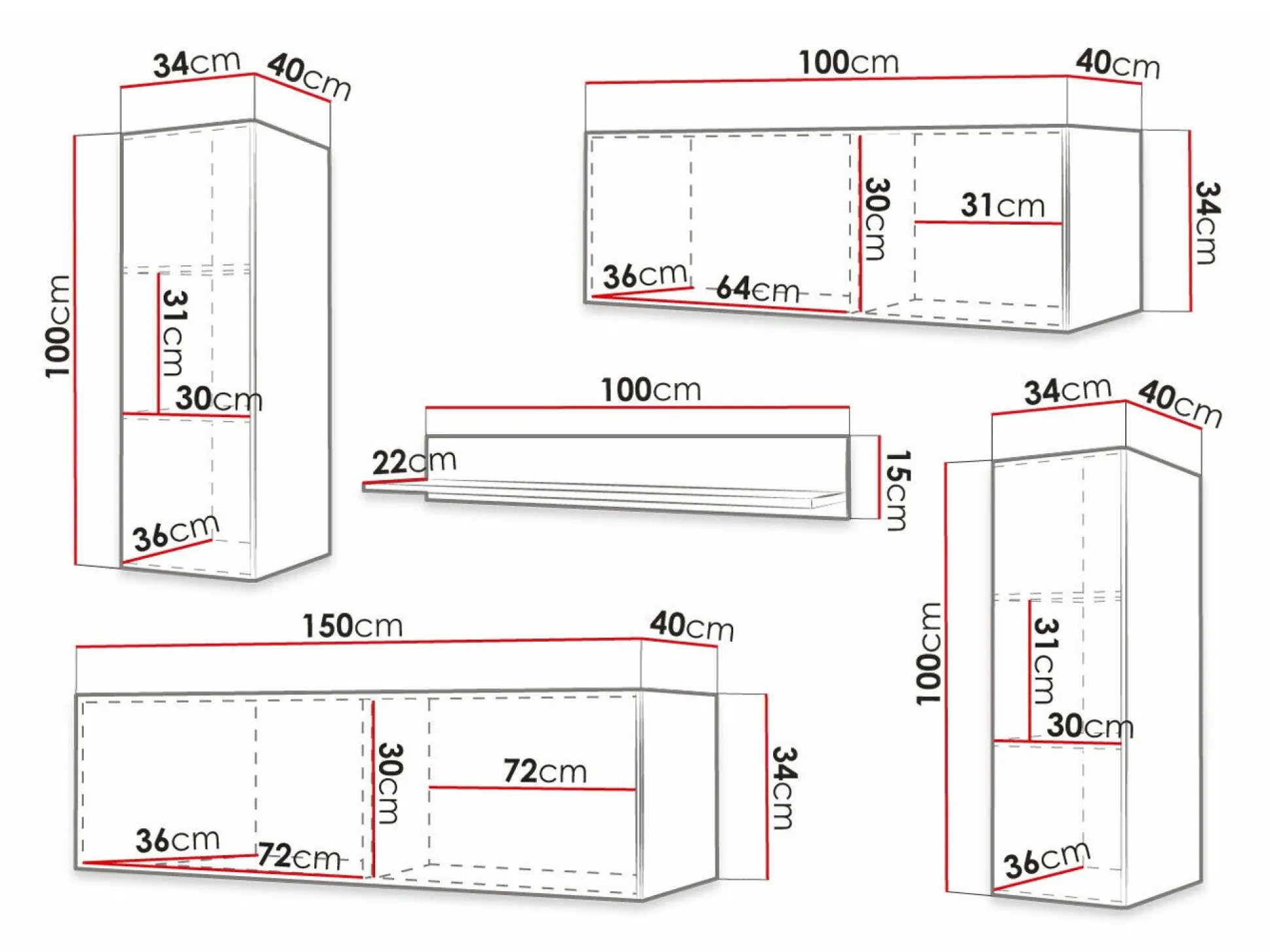 Stuemøbelsæt Anulio II (Sort)