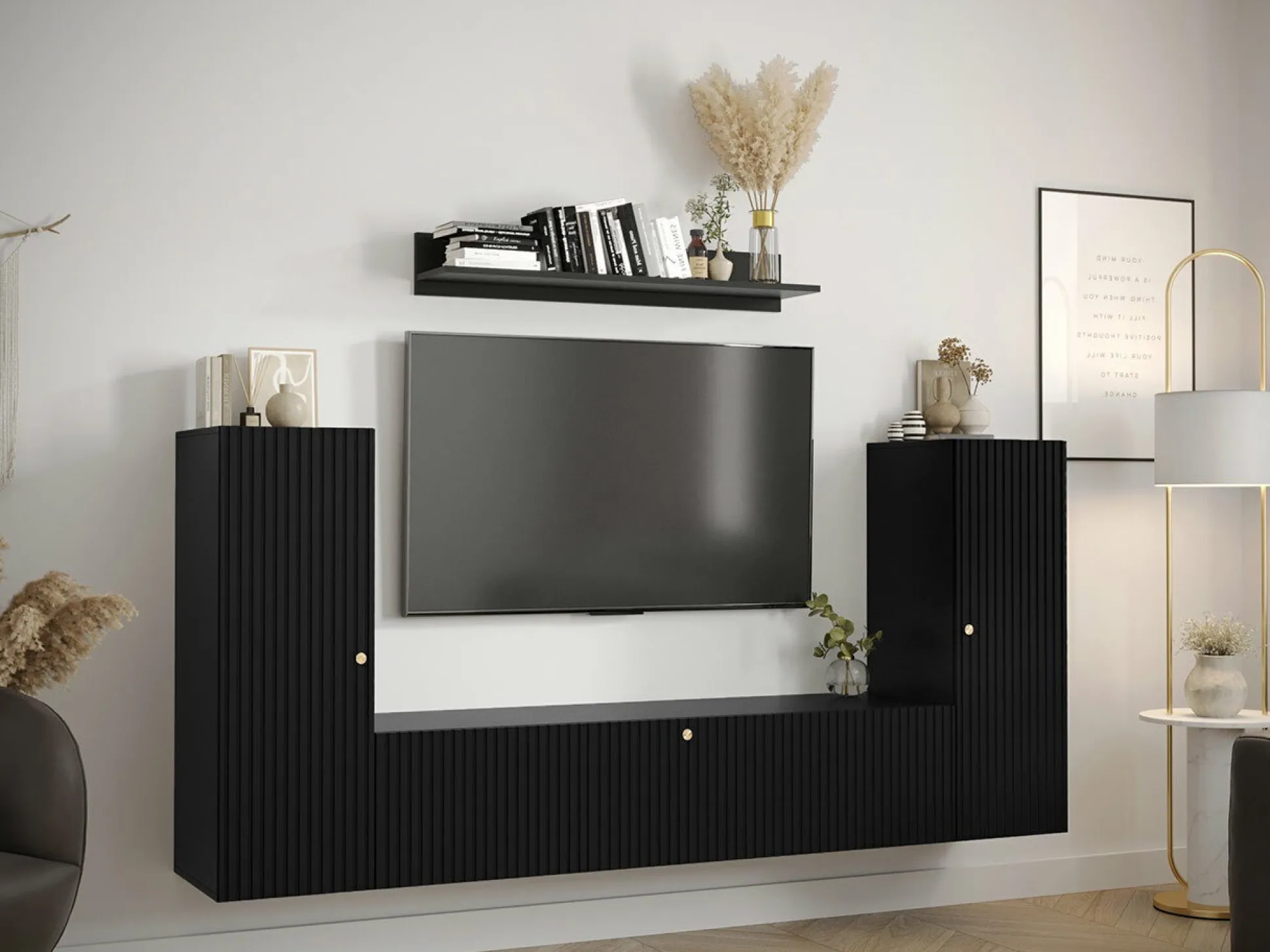 Stuemøbelsæt Anulio IX (Sort)