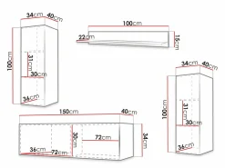 Stuemøbelsæt Anulio IX (Sort)