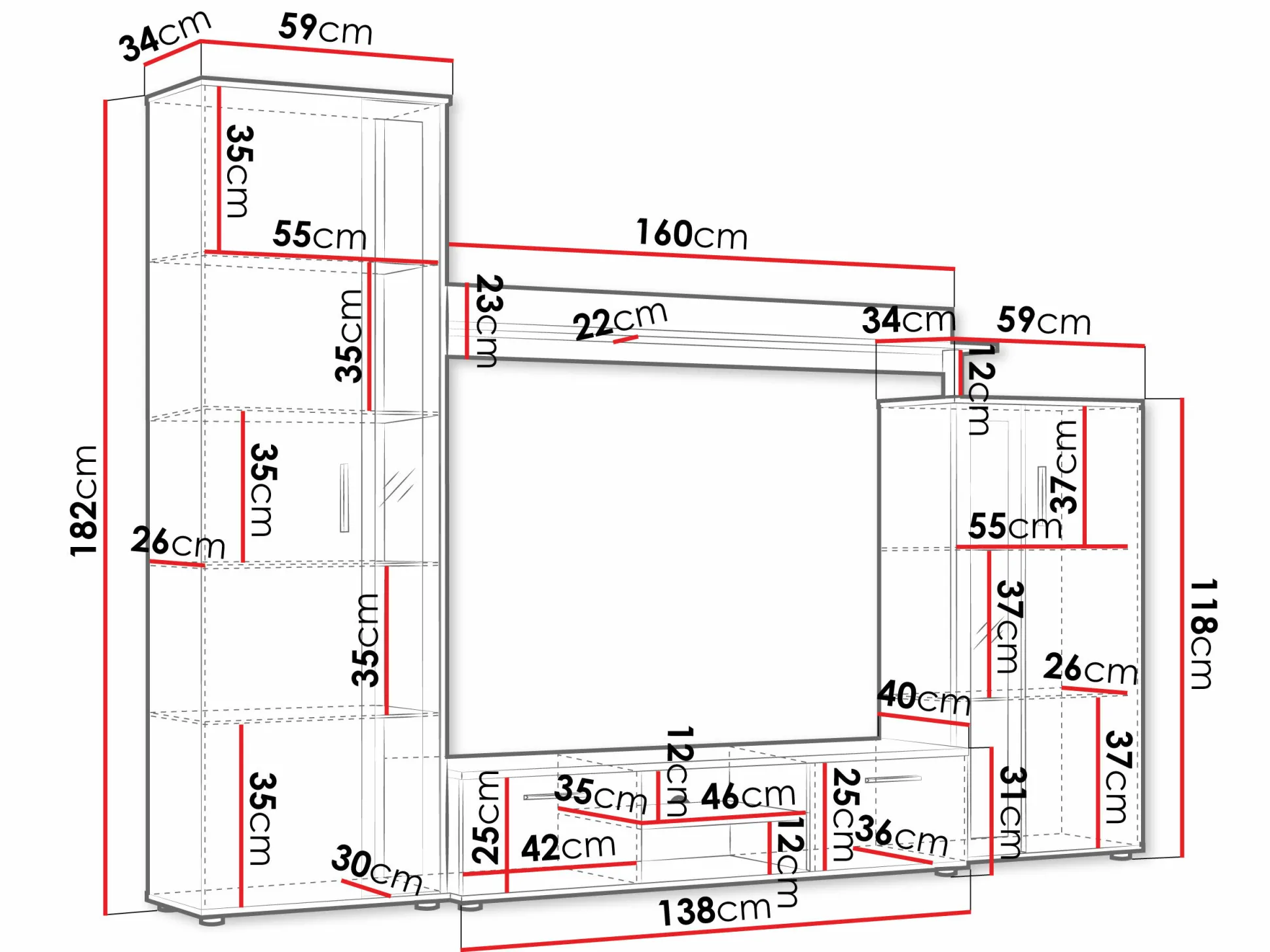 Stuemøbelsæt Bristol 102