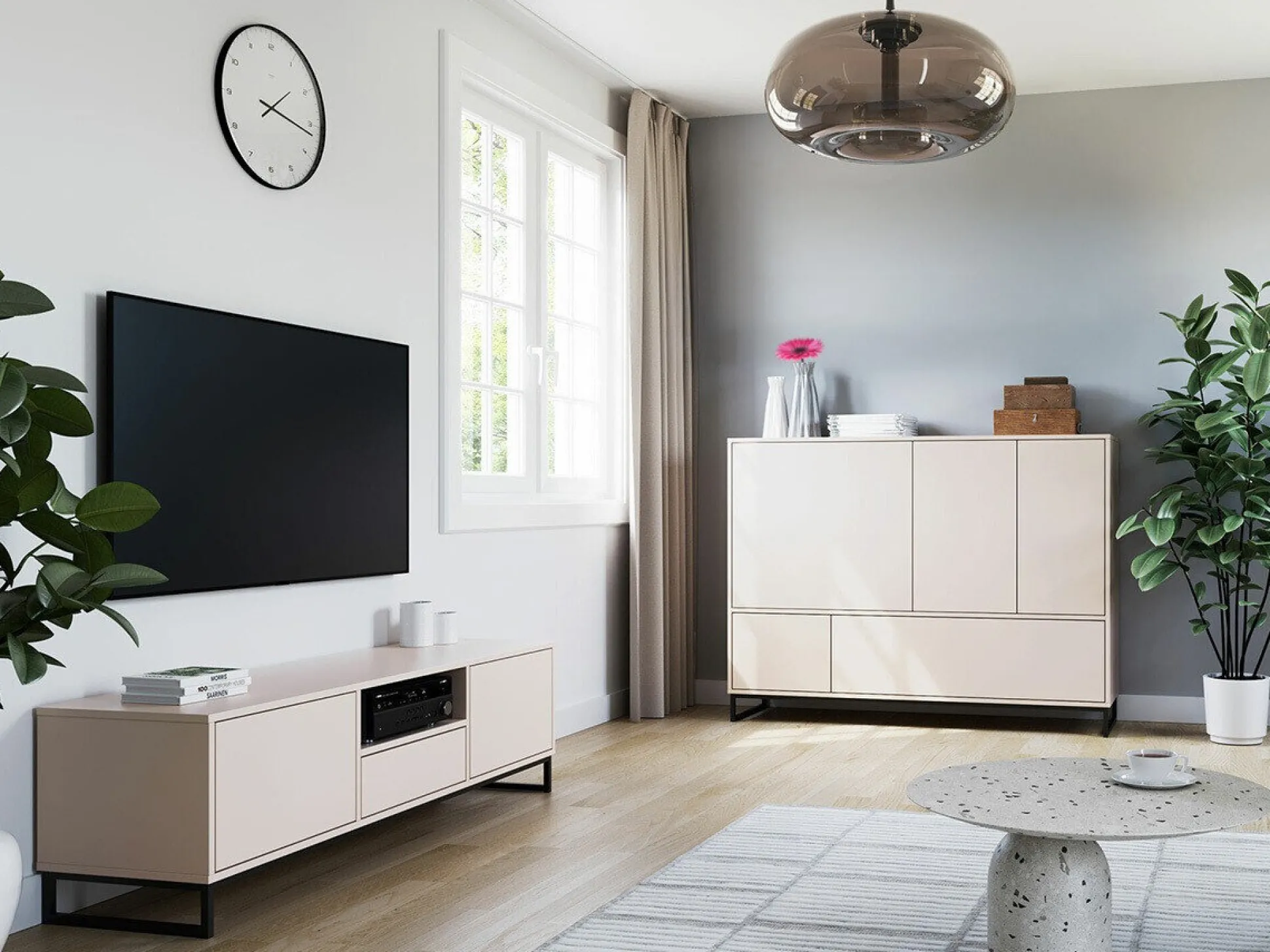 Stuemøbelsæt Calcalo 109 (Beige)