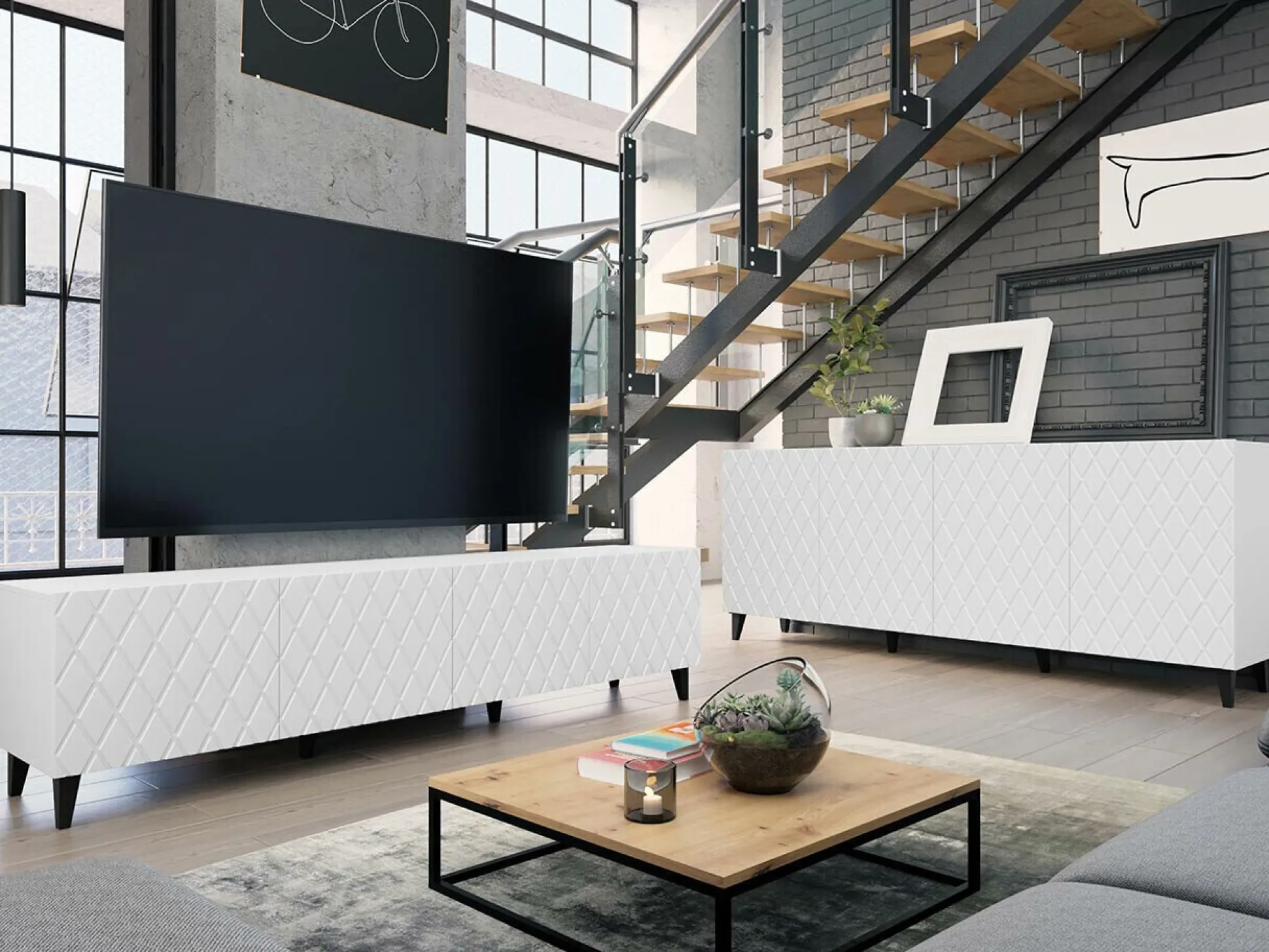 Stuemøbelsæt Charlotte 188 (Hvid)