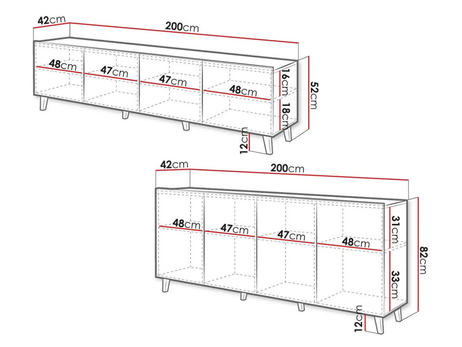Stuemøbelsæt Charlotte 188 (Hvid)