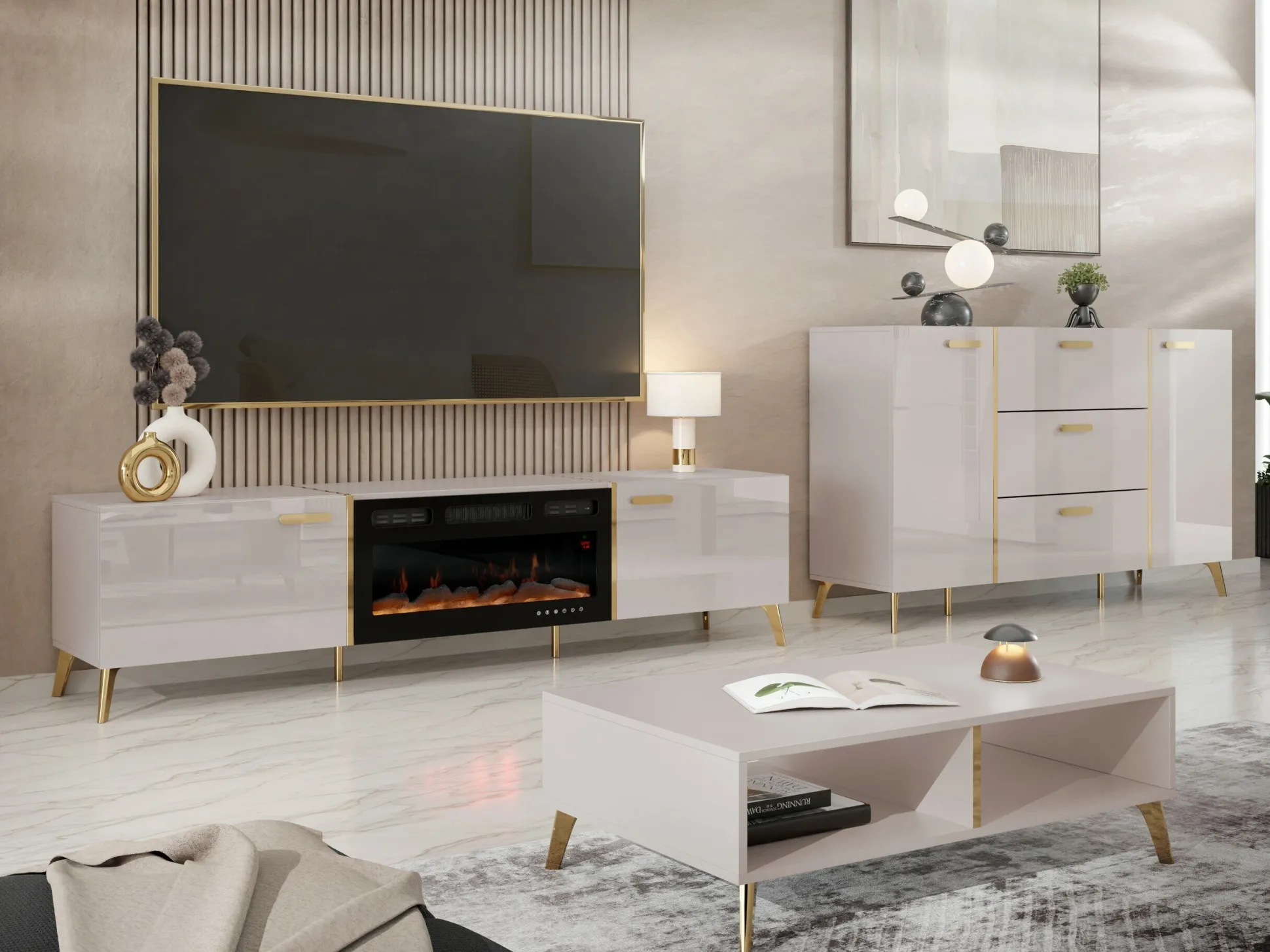 Stuemøbelsæt Comfivo Capella (Kashmir + Blank kashmir)