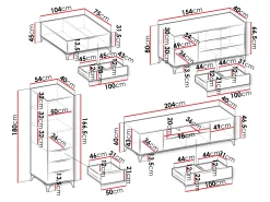 Stuemøbelsæt Comfivo Citrus IV