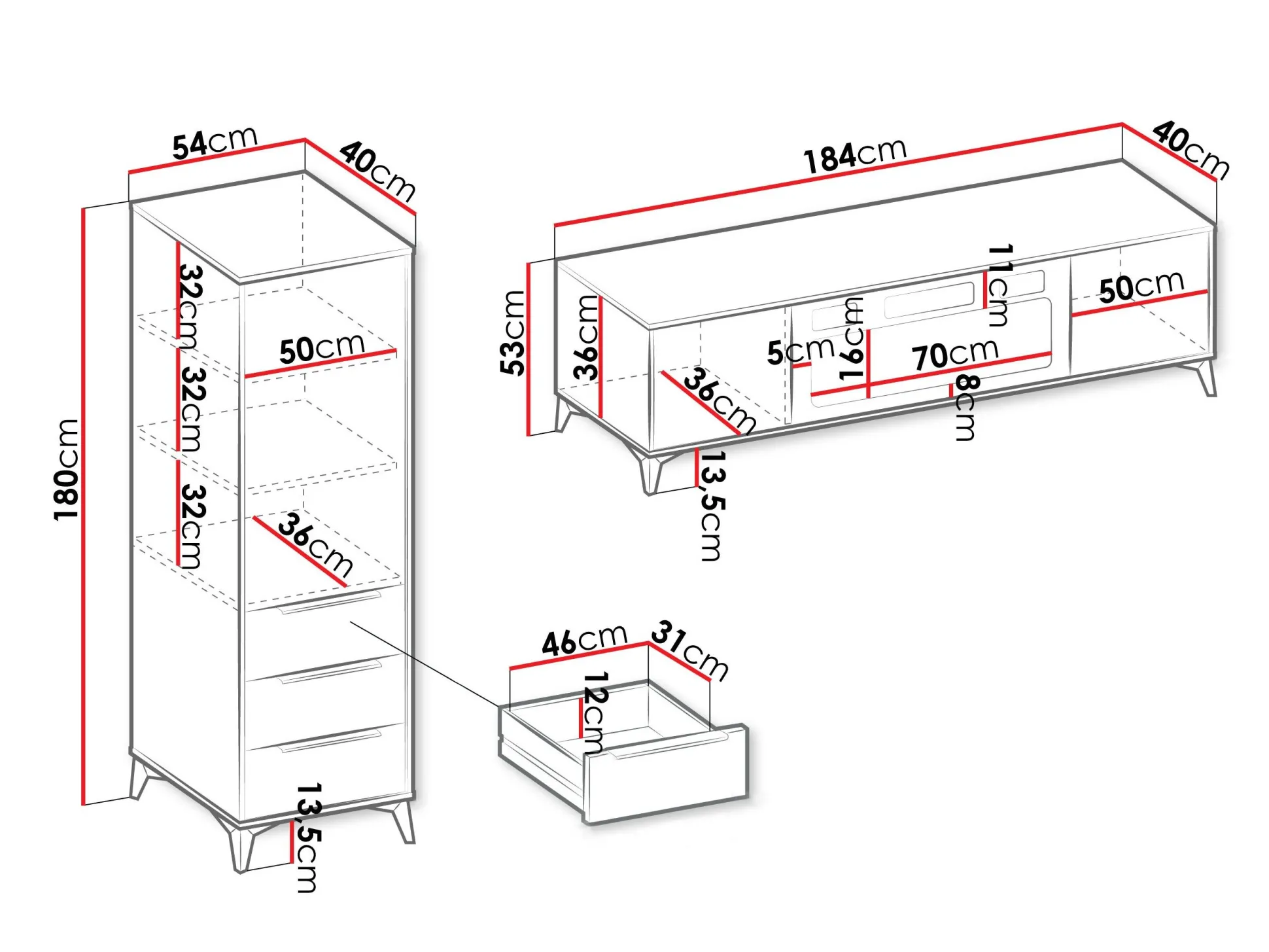 Stuemøbelsæt Comfivo Citrus V