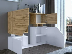 Stuemøbelsæt Comfivo Daldune II (Hvid + Wotan eg)