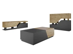 Stuemøbelsæt Comfivo Daldune I (Wotan eg + Antracit)