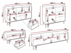 Stuemøbelsæt Comfivo Delruva III (Hvid)