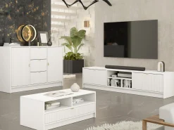 Stuemøbelsæt Comfivo Papilio I (Hvid)