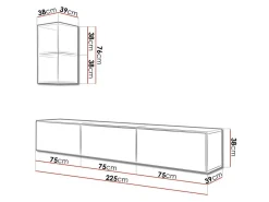 Stuemøbelsæt Corbele 112 (Hvid)