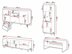 Stuemøbelsæt Dicto (Hvid)
