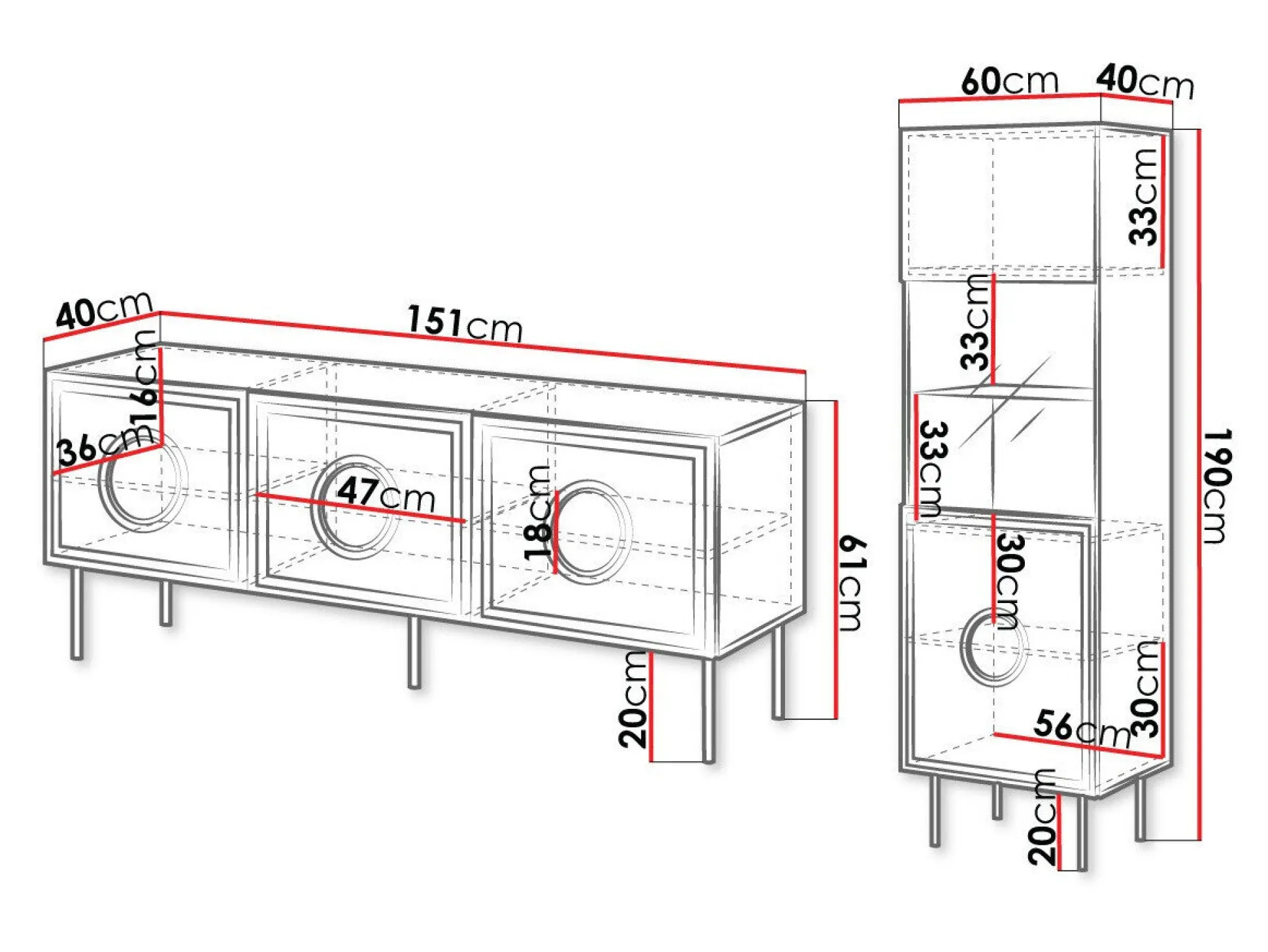 Stuemøbelsæt Domromi 105
