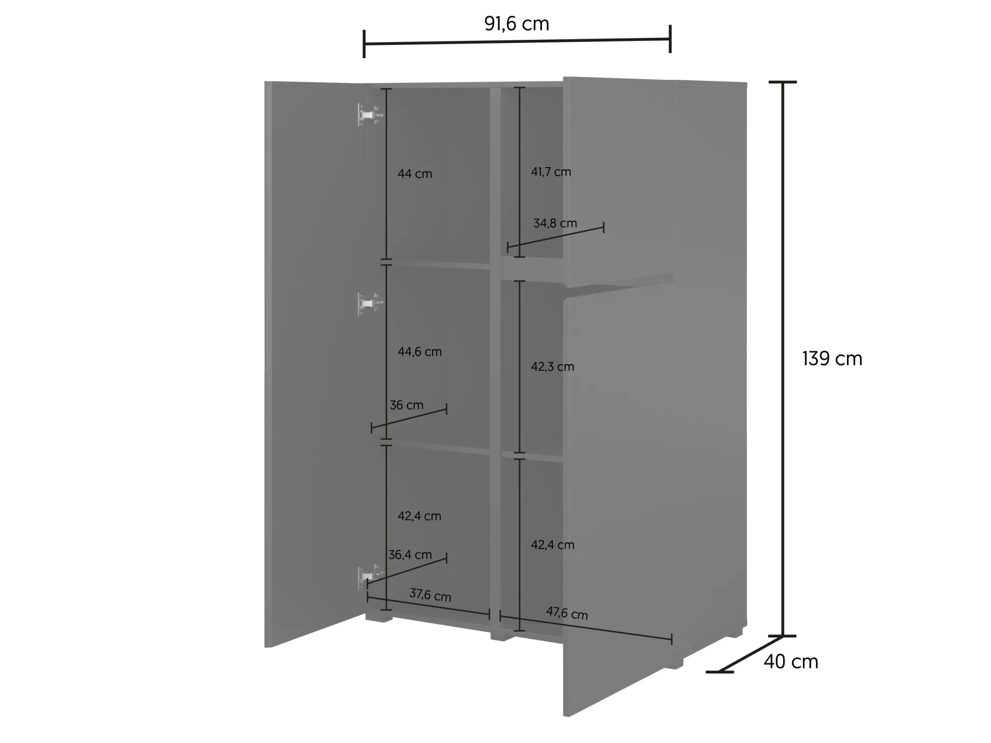 Stuemøbelsæt Elbleve 104 (Hvid)