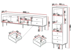 Stuemøbelsæt Feletri 109 (Hvid)