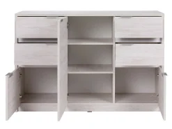 Stuemøbelsæt Fivelbo 117 (Kloster eg + Blank sort)