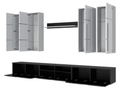 Stuemøbelsæt Flos (Hvid + Glansfuld hvid)