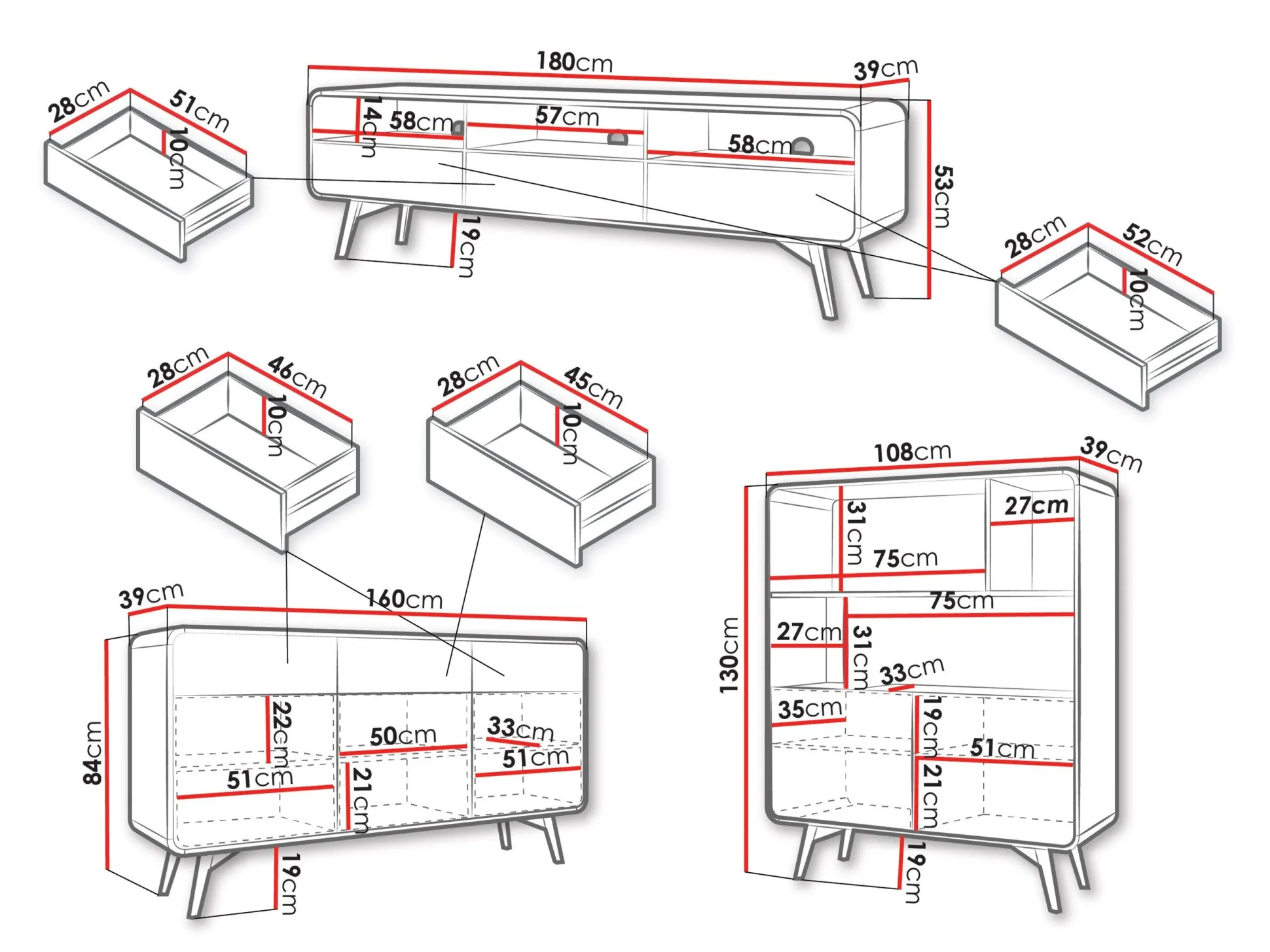 Stuemøbelsæt Focos